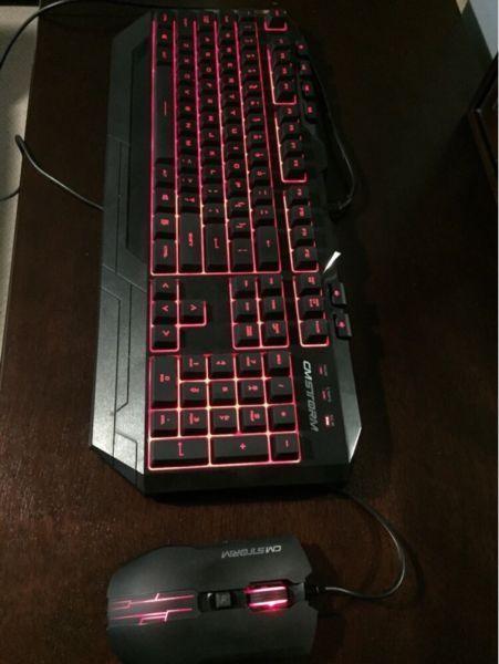 Gaming keyboard and mouse combo