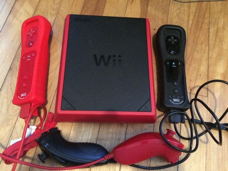 Wii, TV, TV stand, 5 awesome games