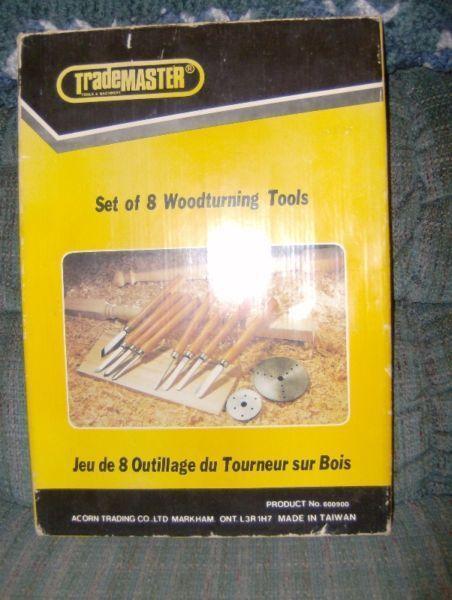 REDUCED!!! Trademaster Set of 8 Woodturning Tools New Now $65