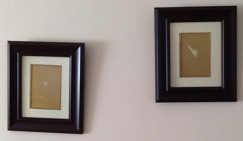 2 WOOD FRAMES also 4 MATCHING FRAMES see all pics