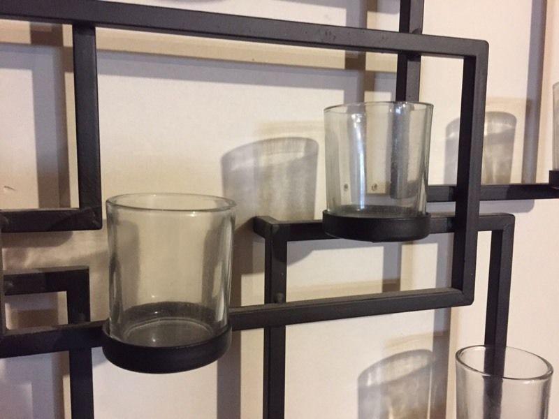 Decorative wall candle holder