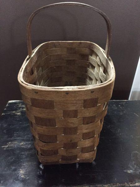 Very old wicker basket