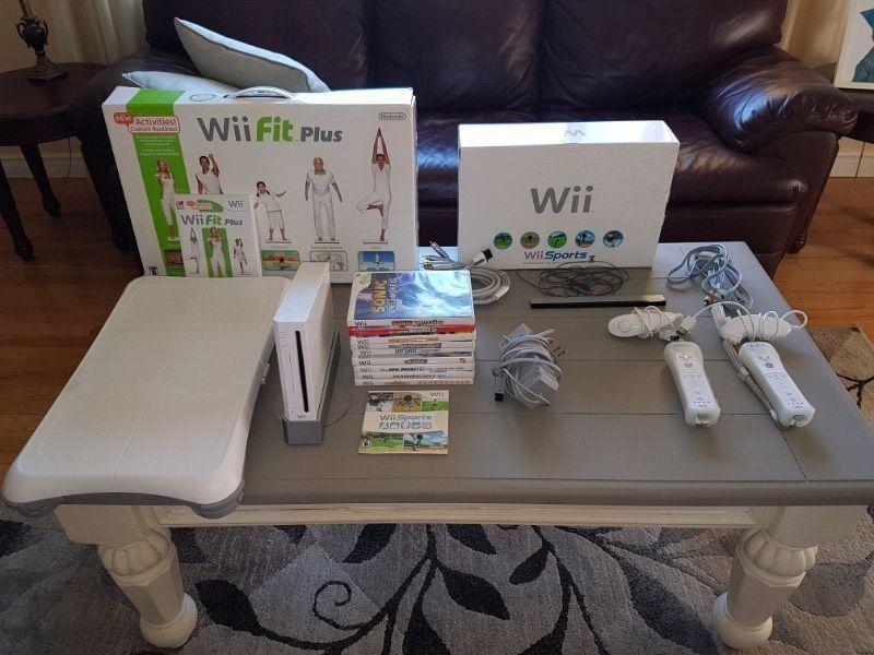 Wii + Wii Fit + 10 games