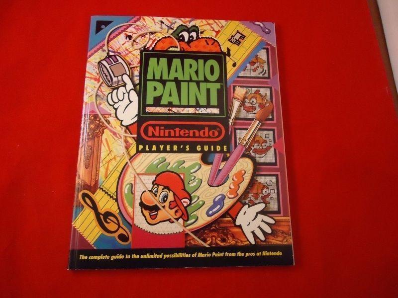 MARIO PAINT for SNES with mouse & Players' Guide magazine