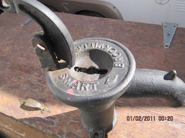 old cast iron hand water pump for decor etc