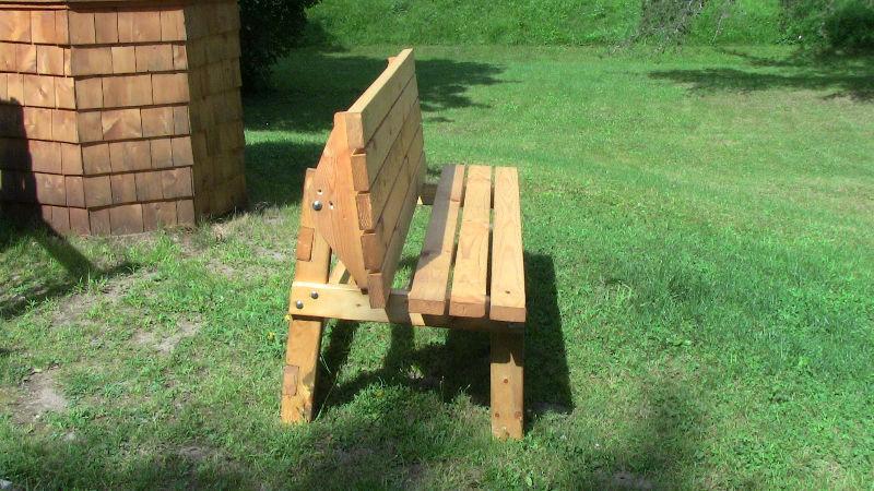 picnic table/garden bench