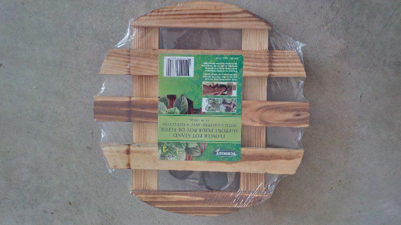 Wooden Plant Stands with Wheels (set of 6)