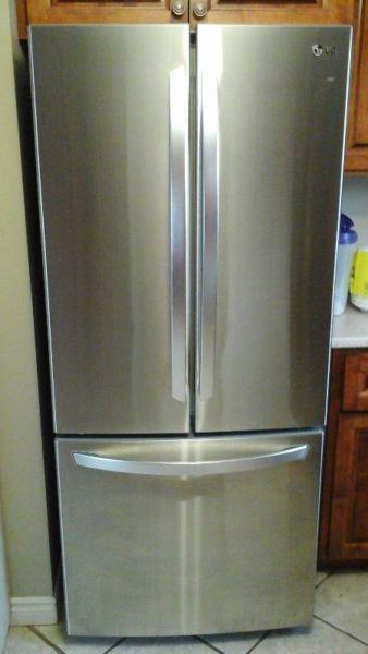 LG stainless steel fridge