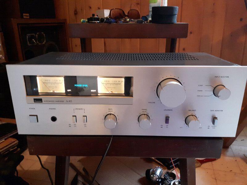 Lots of audio equipment for sale! Amp receivers speaker cd tape