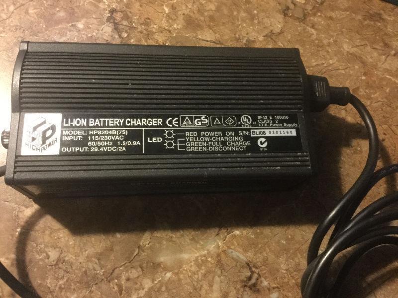 Electric bike battery charger 29.4 V