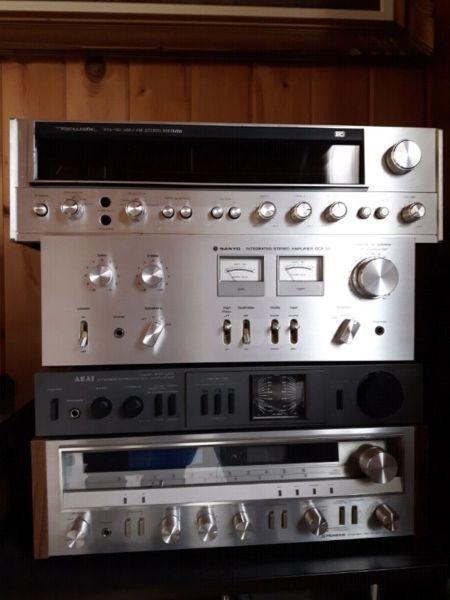 Stereo gear most of it at reduced prices Amps receivers tape cd