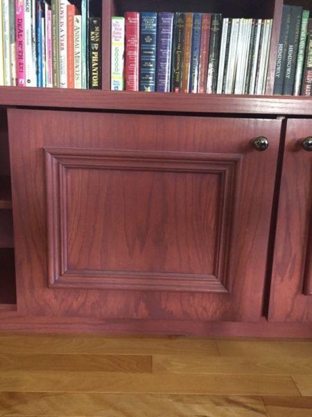 Solid wood door with quality hinge and shelf - need gone
