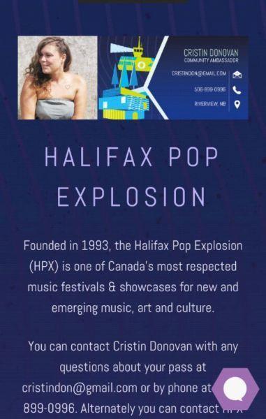 Halifax Pop explosion festival wristbands!!