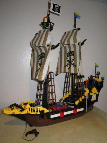 Brick Pirate Ship and Fighter Plane