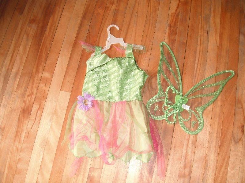 tinkerbell costume size 3-4
