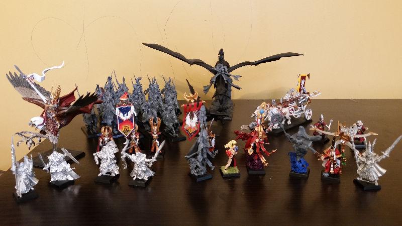 Warhammer High Elf Army and Extras