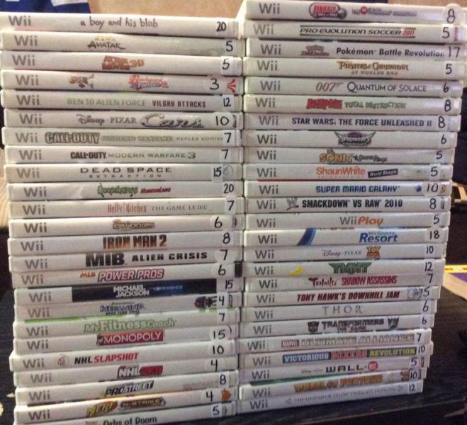 Wii Games Over 50 Games and Accessories!!