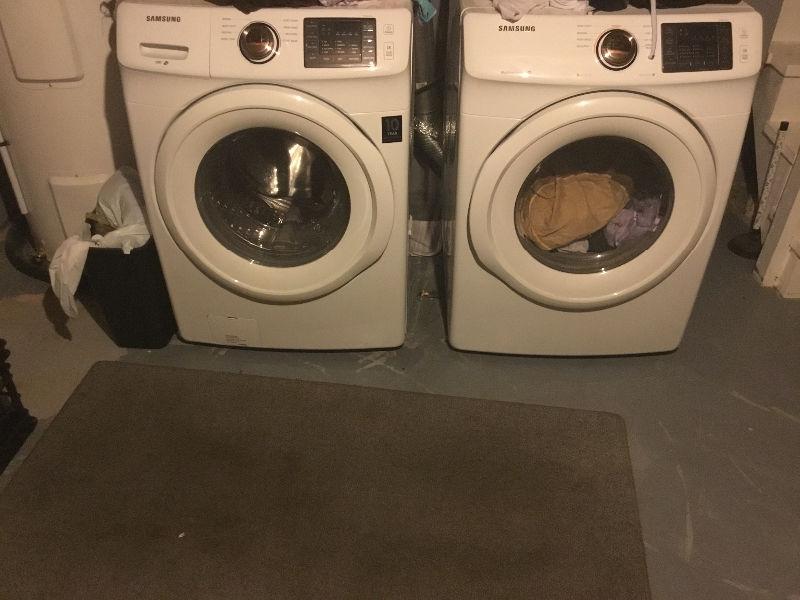 Almost new Samsung washer and dryer