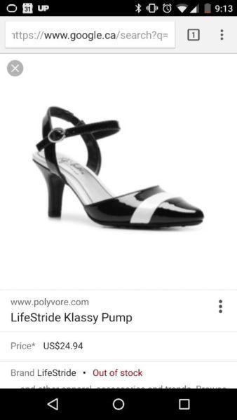 Wanted: Black and white pumps