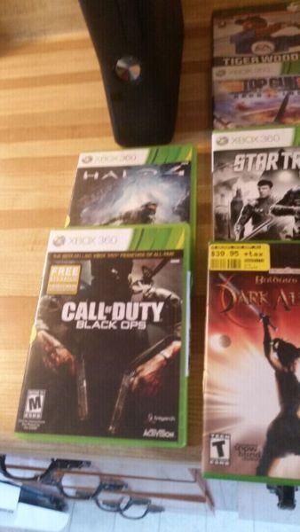 Xbox 360 and 10 games
