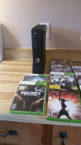 Xbox 360 and 10 games