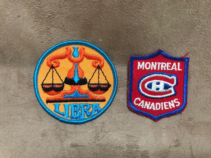 2 Vintage Embroidered Patches