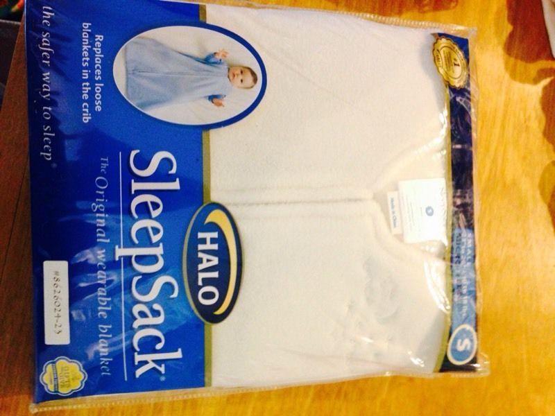 Halo SleepSack White Micro-Fleece Small