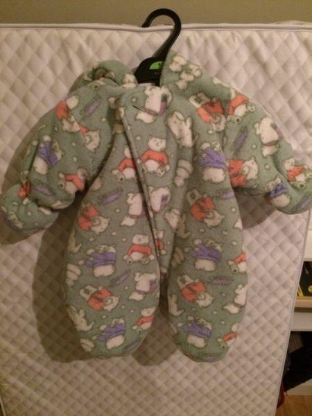 Baby snow suit/bunting bag