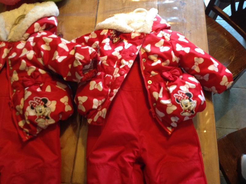 Minnie Mouse 2pc snow suit
