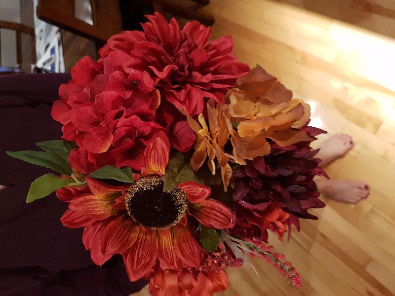 Fall wedding flowers ( artificial)