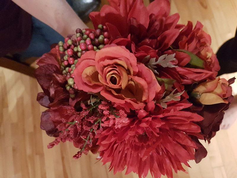 Fall wedding flowers ( artificial)