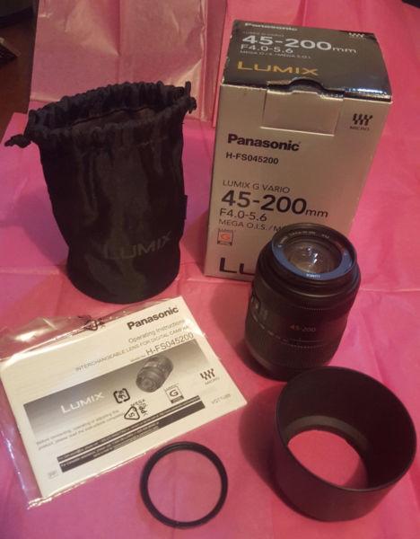 Panasonic Lumix G Vario 45-200mm f/4.0-5.6 Mega O.I.S Lens