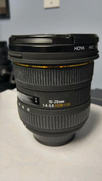 Sigma 10-20 F4-5.6 Wide Angle Lens-NIKON mount
