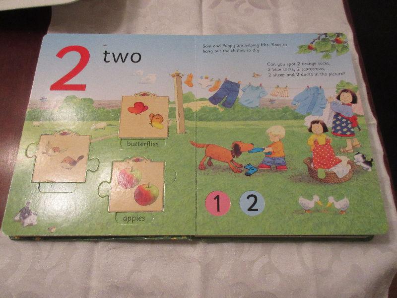 Usborne Farmyard Tales 123 Jigsaw Book - Preschool Learning