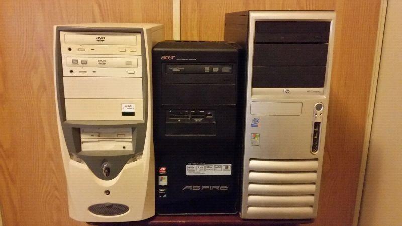 3 Computer towers for sale