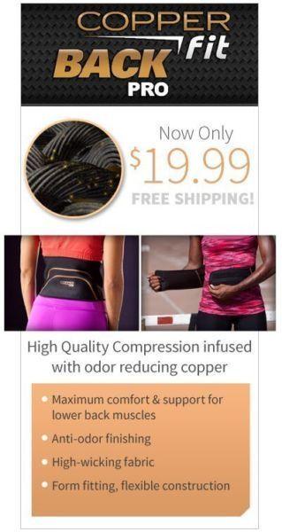 Copper Fit Back Support ( brand new)