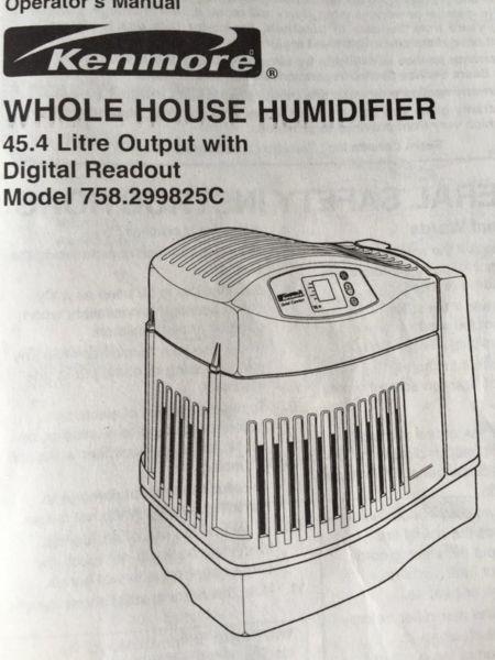Kenmore Whole House Humidifier