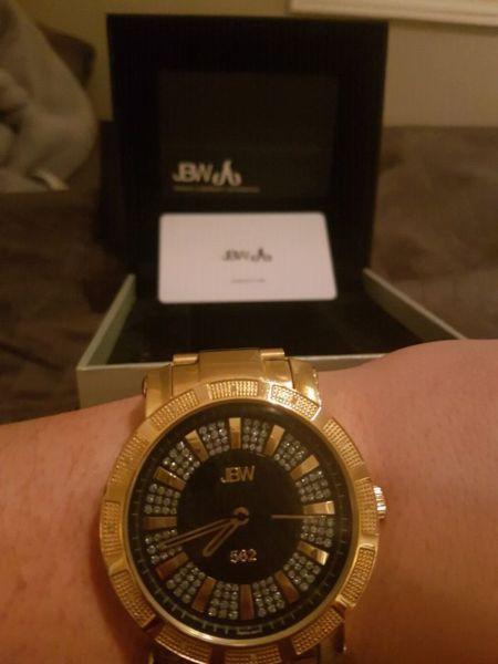 JBW 562 18kt gold watch w/ 12 diamonds
