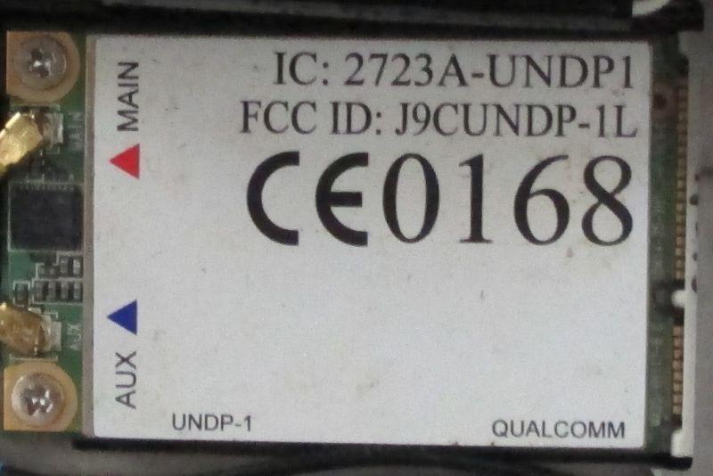Qualcomm UNDP-1 3G Mobile Broadband Card IC: 2723A-UNDP1