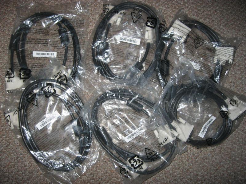 DVI cables (new/sealed)