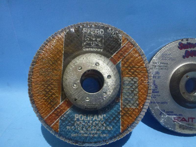 Cutting Discs and Flap Discs - $2 each --- MIG Wire $10