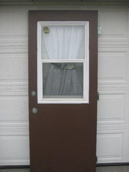 Exterior Steel Door with 1/2 glass