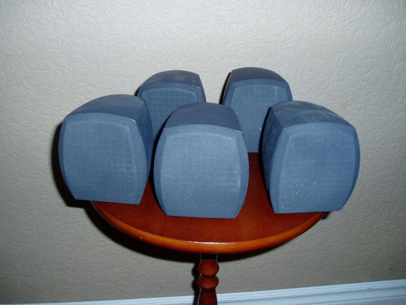 5 small surround speakers