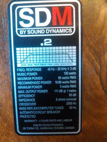 SDM speakers by Sound Dynamics