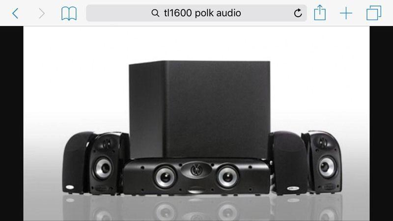 Polk audio 5.1 home theatre system with reciever