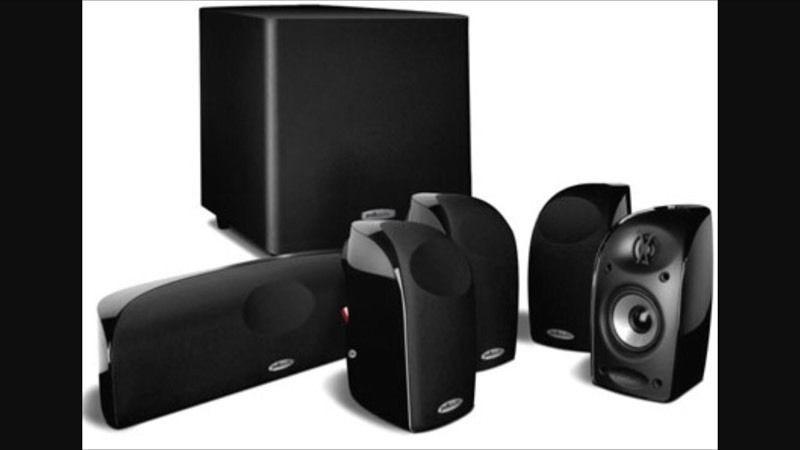 Polk audio 5.1 home theatre system with reciever