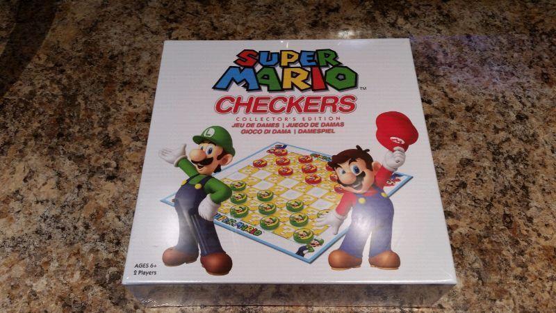 Super Mario Checkers board game - New