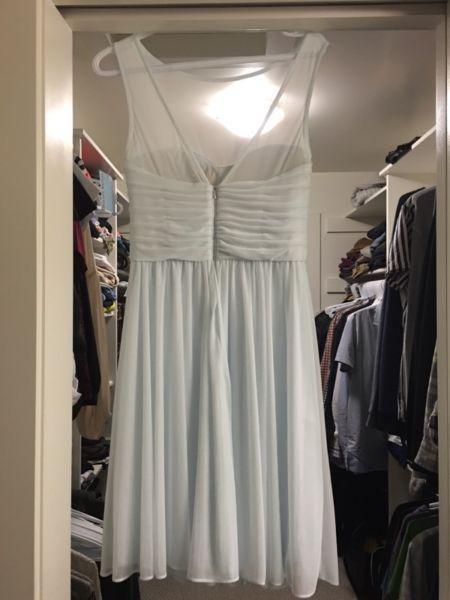 David's Bridal Pale Blue Bridesmaid dress - brand new