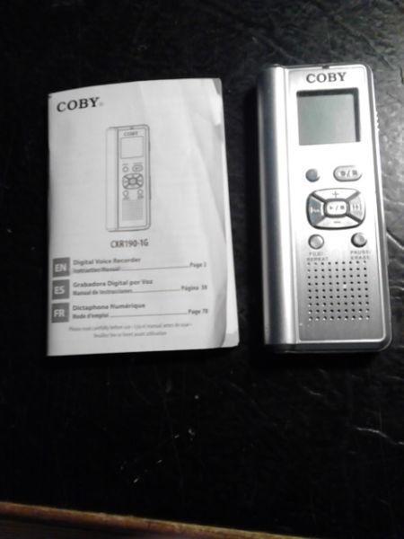 COBY CXR 190 Digital Voice Recorder