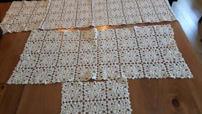 Grandmother's Handmade Crocheted pieces - 100+ pieces never used